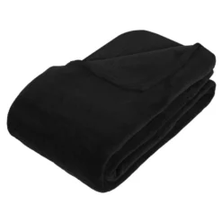 Atmosphera Plaid - Zwart - Polyester - 180 X 230 Cm