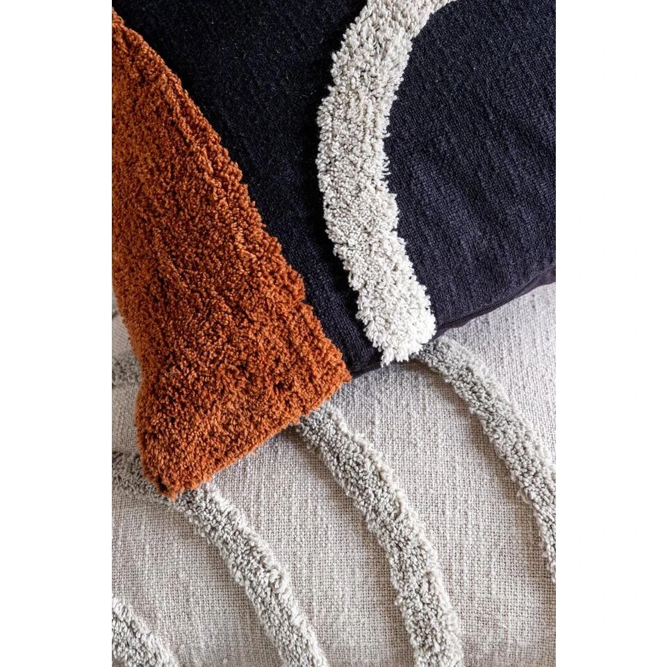 Mistral Home-Sierkussen-Katoen Tufted-45x45cm-Beige - Afbeelding 2