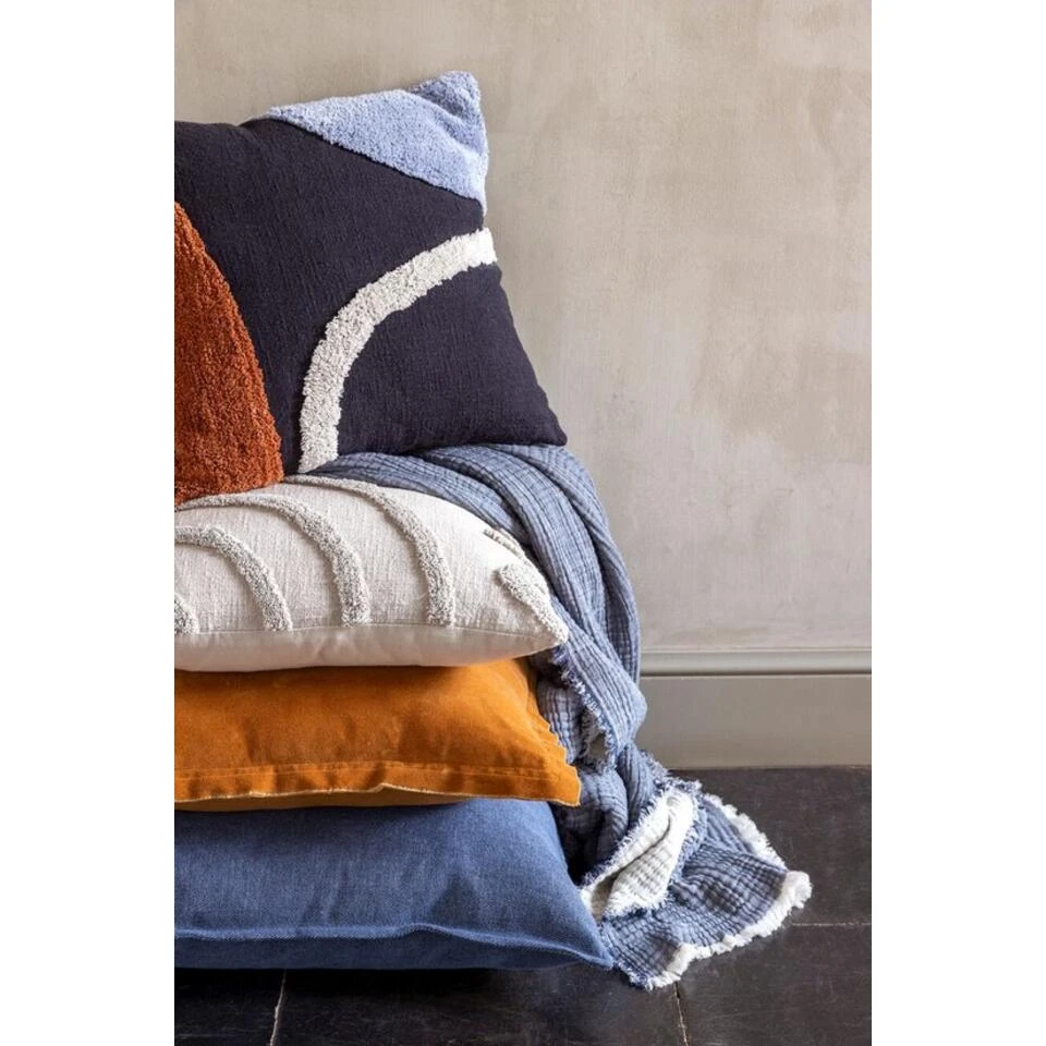 Mistral Home-Sierkussen-Katoen Tufted-45x45cm-Beige - Afbeelding 3