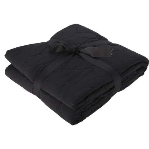 H&S Deken-dekentje-plaid - Polyester - Antraciet - 200 X 220 Cm