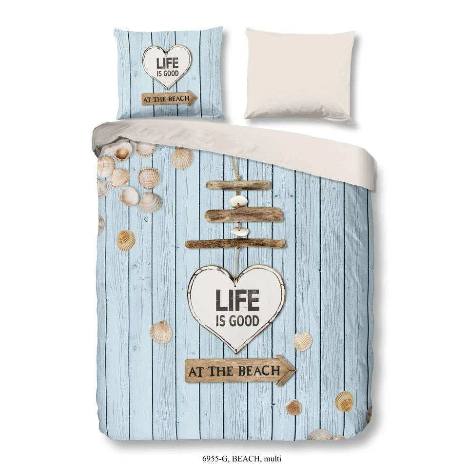 Good Morning Dekbedovertrek "Beach" - Multi - (140x220 Cm)