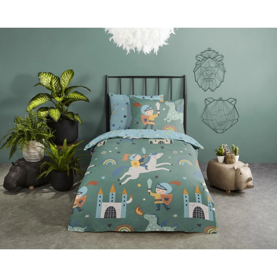 Good Morning Dekbedovertrek "Knights" - Multi - (140x220 Cm) - Afbeelding 2