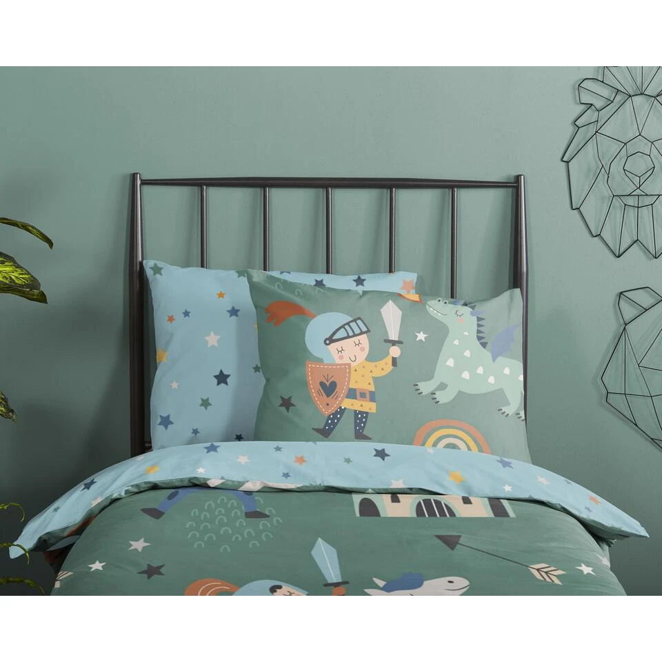 Good Morning Dekbedovertrek "Knights" - Multi - (140x220 Cm) - Afbeelding 3