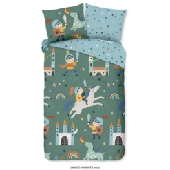 Good Morning Dekbedovertrek "Knights" - Multi - (140x220 Cm)