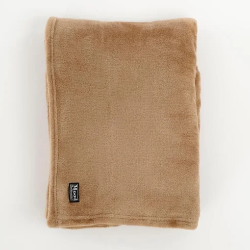 In The Mood Collection Famke Fleece Plaid - 180 X 130 Cm - Lichtbruin - Afbeelding 2