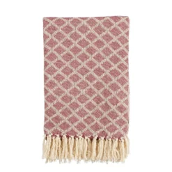 In The Mood Collection Poplar Plaid - L190 X B140 Cm - Katoen - Paars