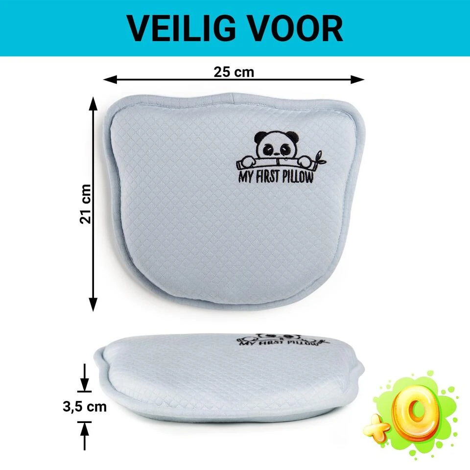 Vitapur - My First Panda Pillow 26x23 Cm - Blauw - Afbeelding 3