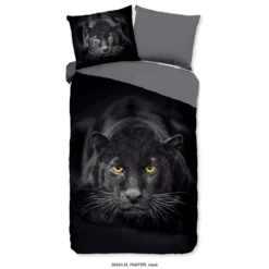 Pure Dekbedovertrek "Panter" - Zwart - (140x220 Cm)
