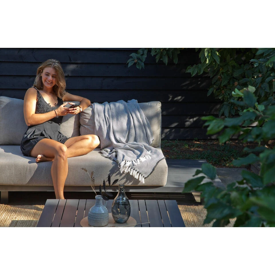 Exotan Plaid Binnen/Buiten - Gerecycled - Grijs - 140x190x1 - Afbeelding 2