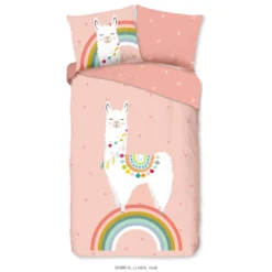 Good Morning Dekbedovertrek "Llama" - Multi - (140x220 Cm)