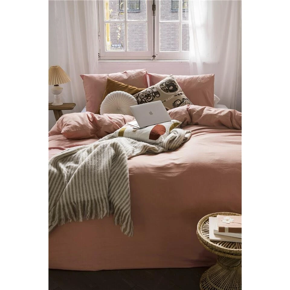 Dindi Home - Dekbedovertrek Plain Beauty - 260x220 Cm - Terra - Afbeelding 3