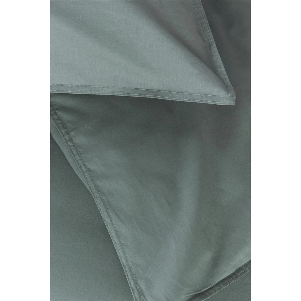 Ambiante Dekbedovertrek Bamboo Uni Green-Lits-jumeaux (240 X 200/220 Cm) - Afbeelding 4