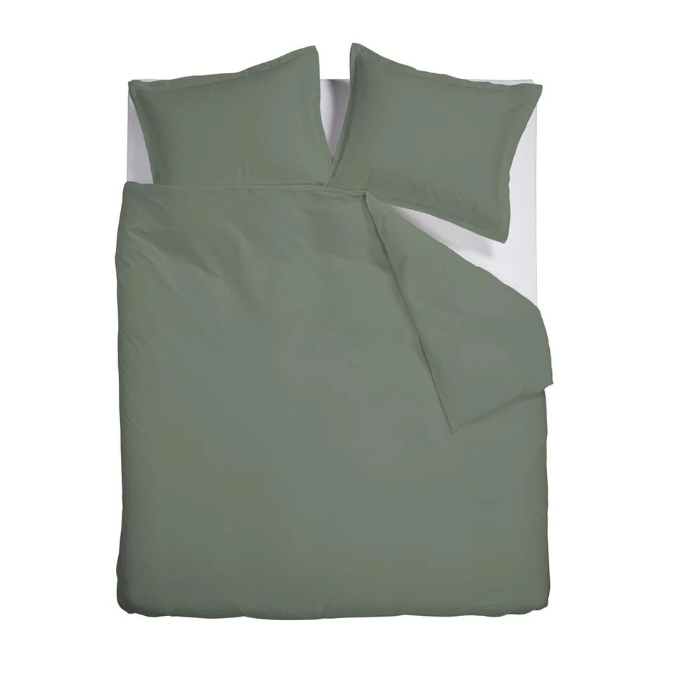 Ambiante Dekbedovertrek Bamboo Uni Green-Lits-jumeaux (240 X 200/220 Cm)
