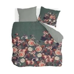 Byrklund - Dekbedovertrek Flower Bomb - 200x220 Cm - Groen