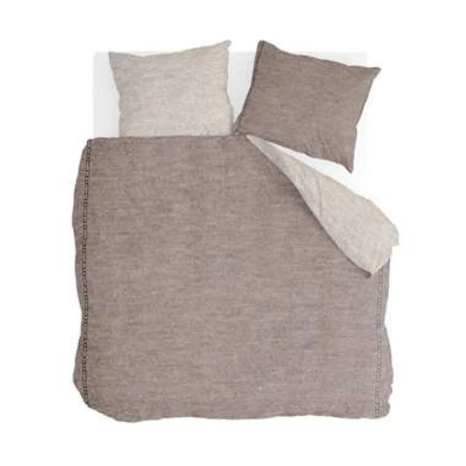 Walra - Dekbedovertrek Casual Beauty - 200x220 Cm - Taupe / Zand