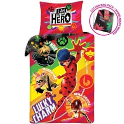Miraculous Ladybug Kinderdekbedovertrek Lucky Charm - 140 X 200 Cm - Multi