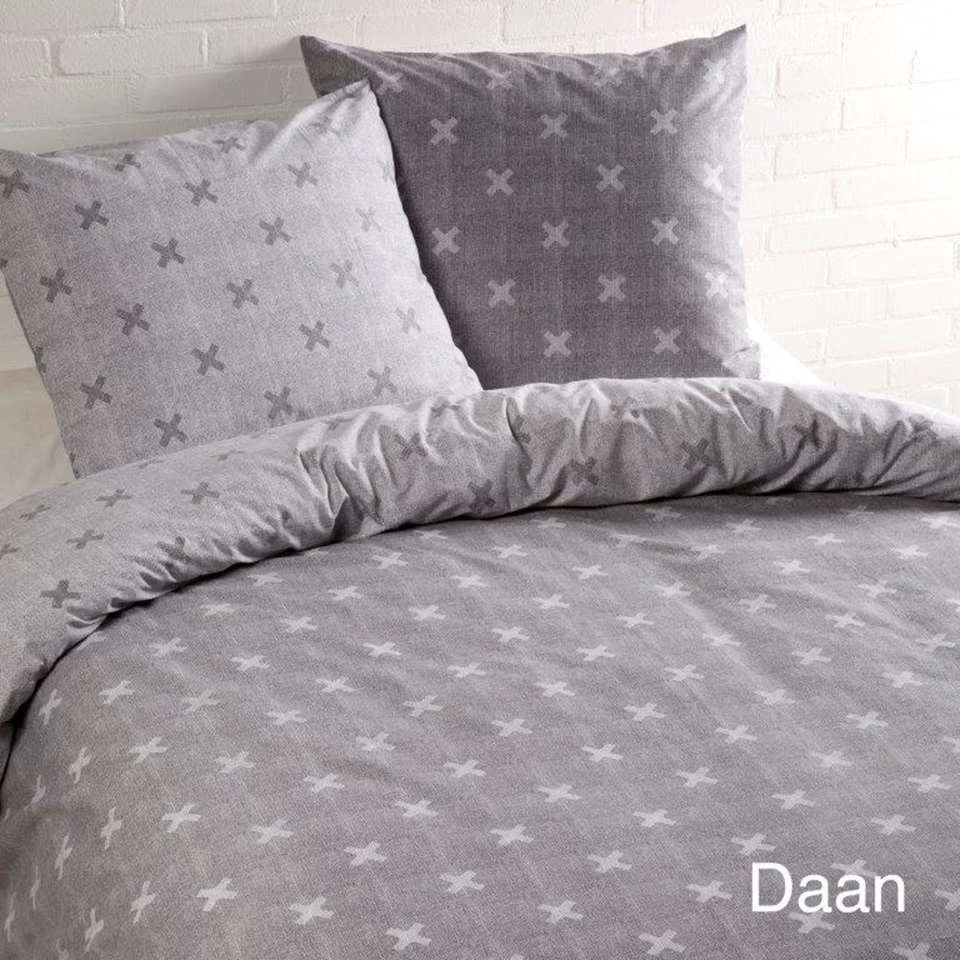 Day Dream Dekbedovertrek Daan - 240x200/220 Cm - Grijs - Afbeelding 2