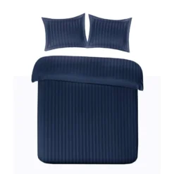 Papillon Dekbedovertrek Satijn Streep - 200x200/220 Cm - Blauw