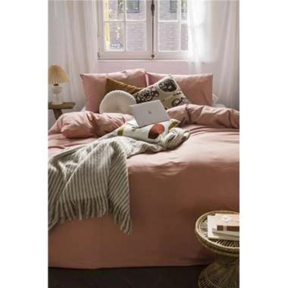 Dindi Home - Dekbedovertrek Plain Beauty - 240x220 Cm - Terra - Afbeelding 4