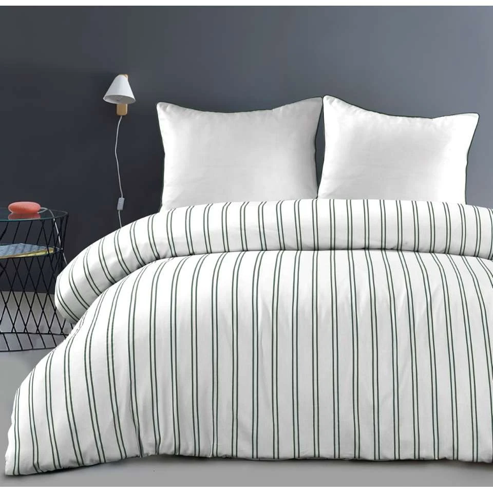 Papillon Dekbedovertrek Hugo - 140x200/220 Cm - Groen - Afbeelding 2