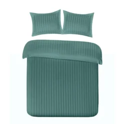 Papillon Dekbedovertrek Satijn Streep - 240x200/220 Cm - Groen