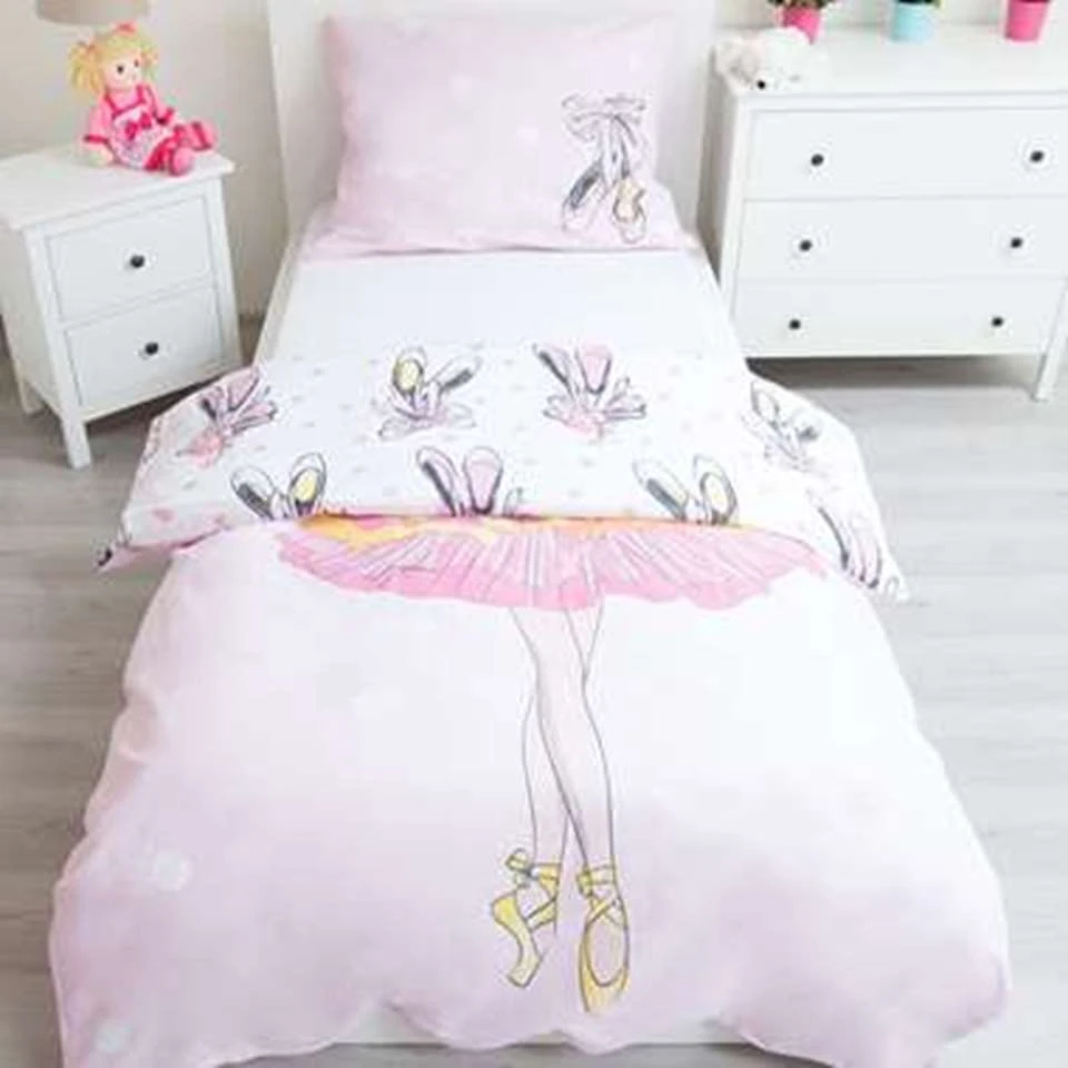 Ballet Dance - Dekbedovertrek - Eenpersoons - 140 X 200 Cm - Roze - Afbeelding 3