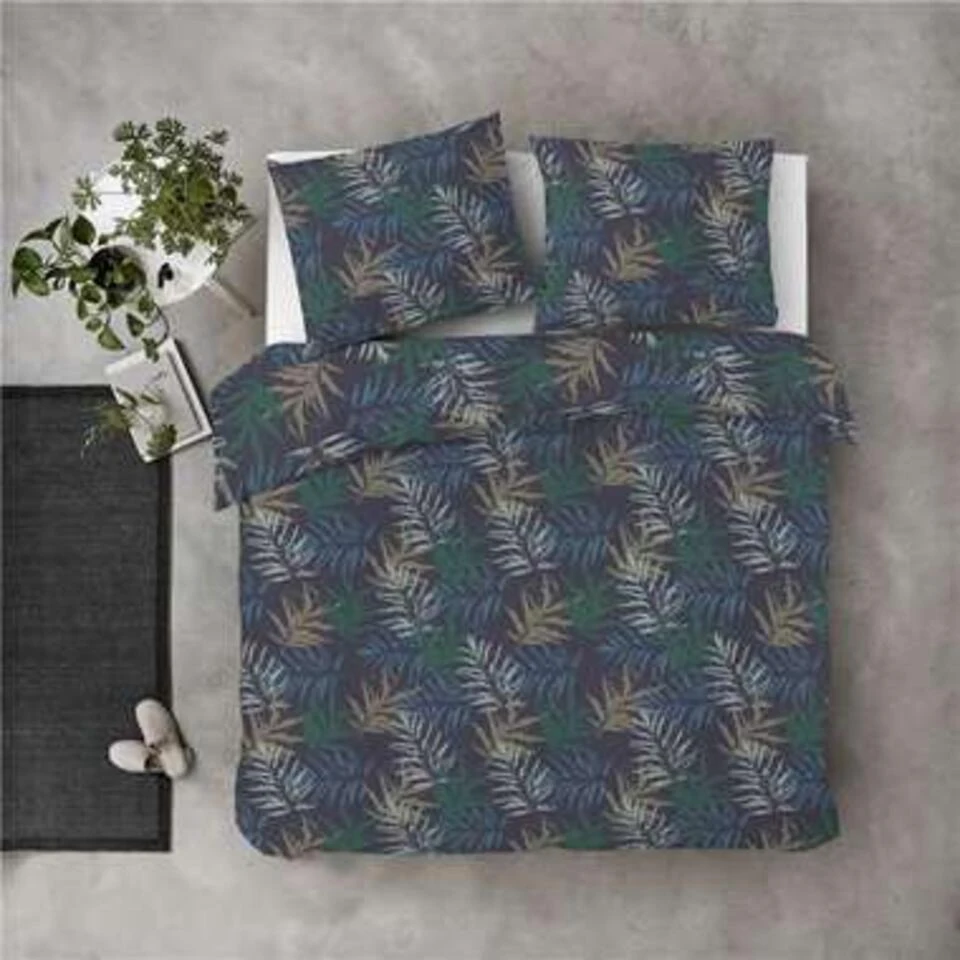 Byrklund - Dekbedovertrek Mysterious Jungle - 140x220 Cm - Blauw / Groen - Afbeelding 3