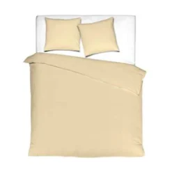 Mistral Home Dekbedovertrek 100% Gewassen Katoen Geel 260x240 Cm