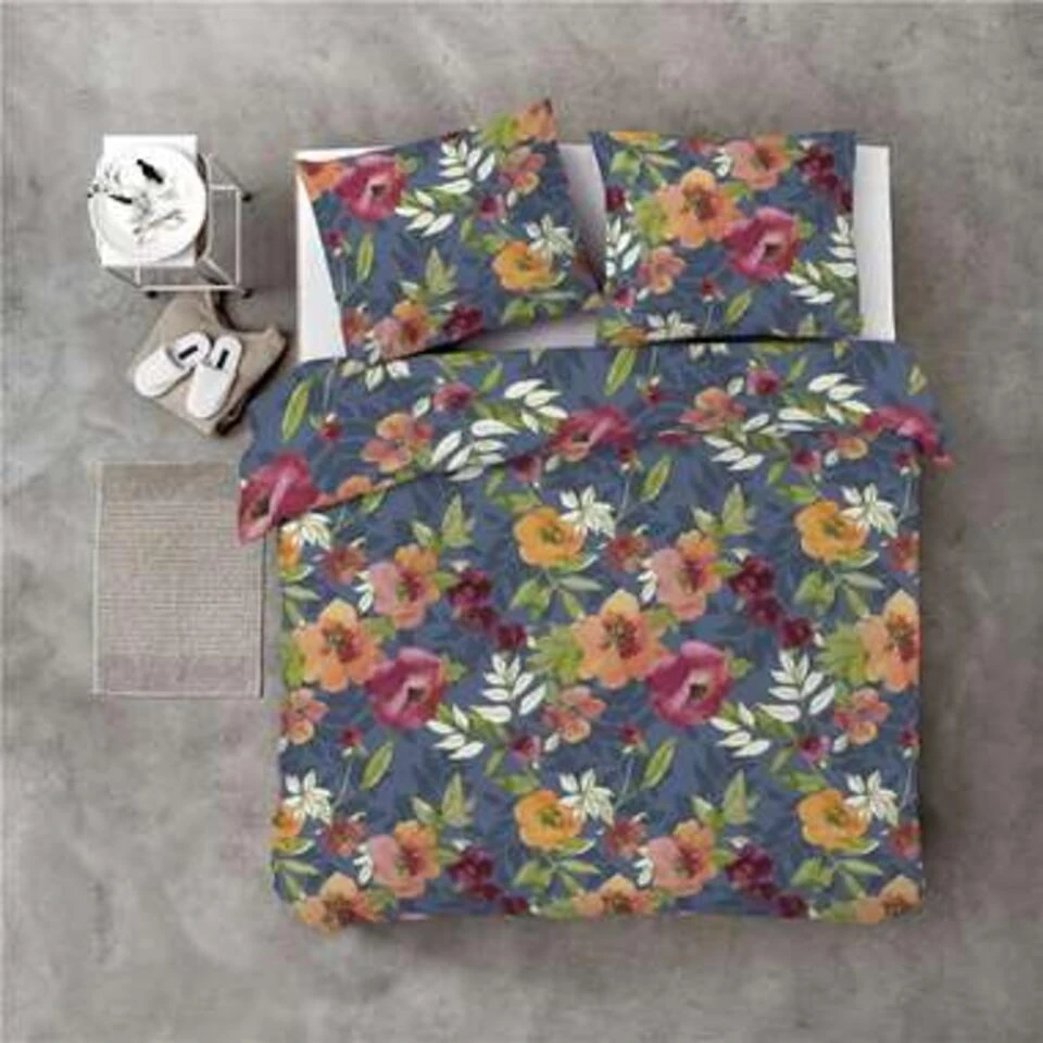 Byrklund - Dekbedovertrek Flowering Peonies - 200x220 Cm - Blauw - Afbeelding 3