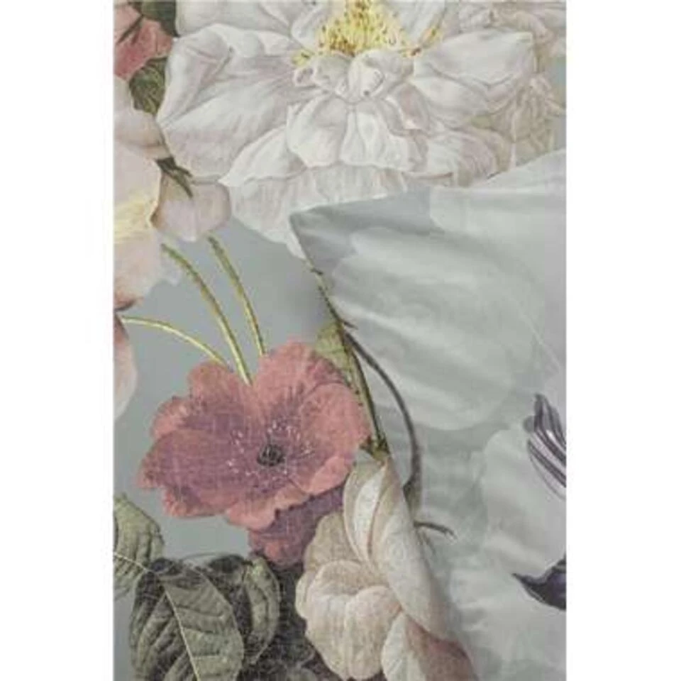 Byrklund - Dekbedovertrek Flowers United - 140x220 Cm - Mint - Afbeelding 2