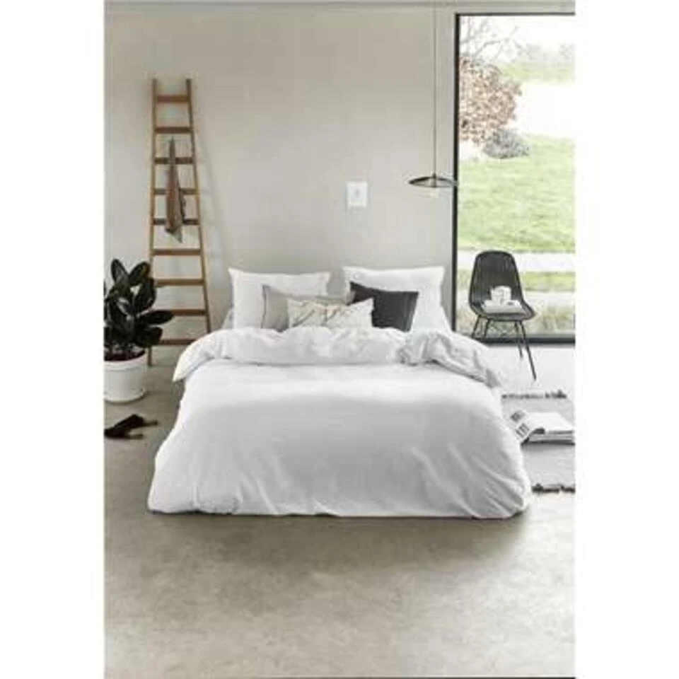 Walra - Dekbedovertrek Vintage Cotton - 240x220 Cm - Wit - Afbeelding 4