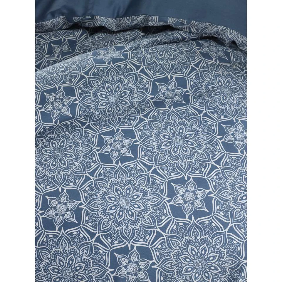 De Witte Lietaer Dekbedovertrek Henna - 260 X 240 Cm - Blauw - Afbeelding 2
