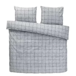 Comfort Dekbedovertrek Seppe - Grijs - 200x200/220 Cm