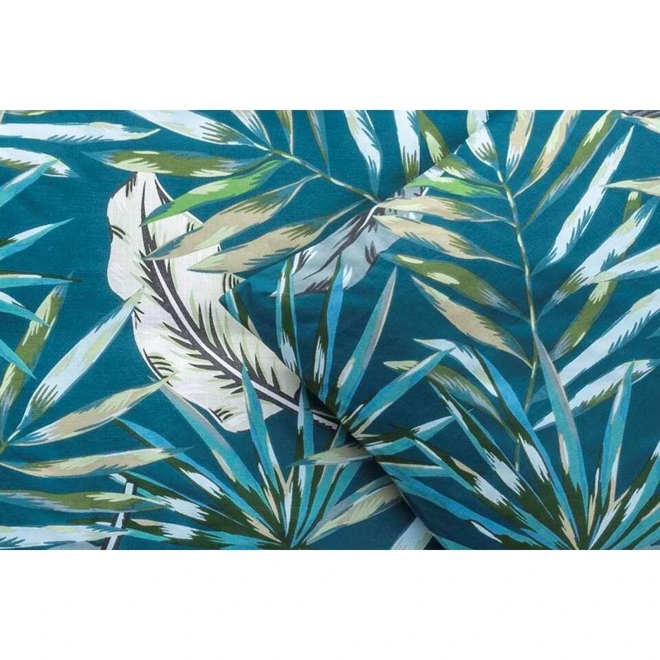 Comfort Dekbedovertrek Jasmine Botanisch - Blauwgroen - 240x200/220 Cm - Afbeelding 2