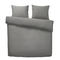 Royal Dekbedovertrek Weston Effen - Antraciet - 240x200/220 Cm
