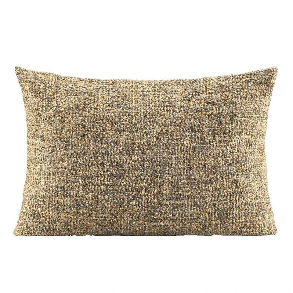 Sierkussen Lily - Grijs/goud - 35x50 Cm