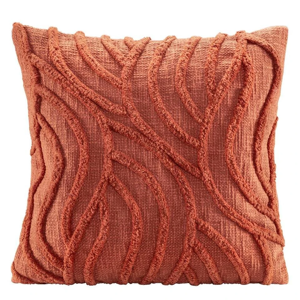 Sierkussen Vinn - Steenrood - 45x45 Cm