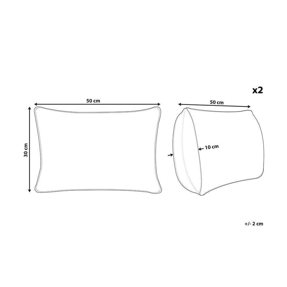 Beliani Sierkussen GERBERA - Multicolor Katoen, Polyester - Afbeelding 3