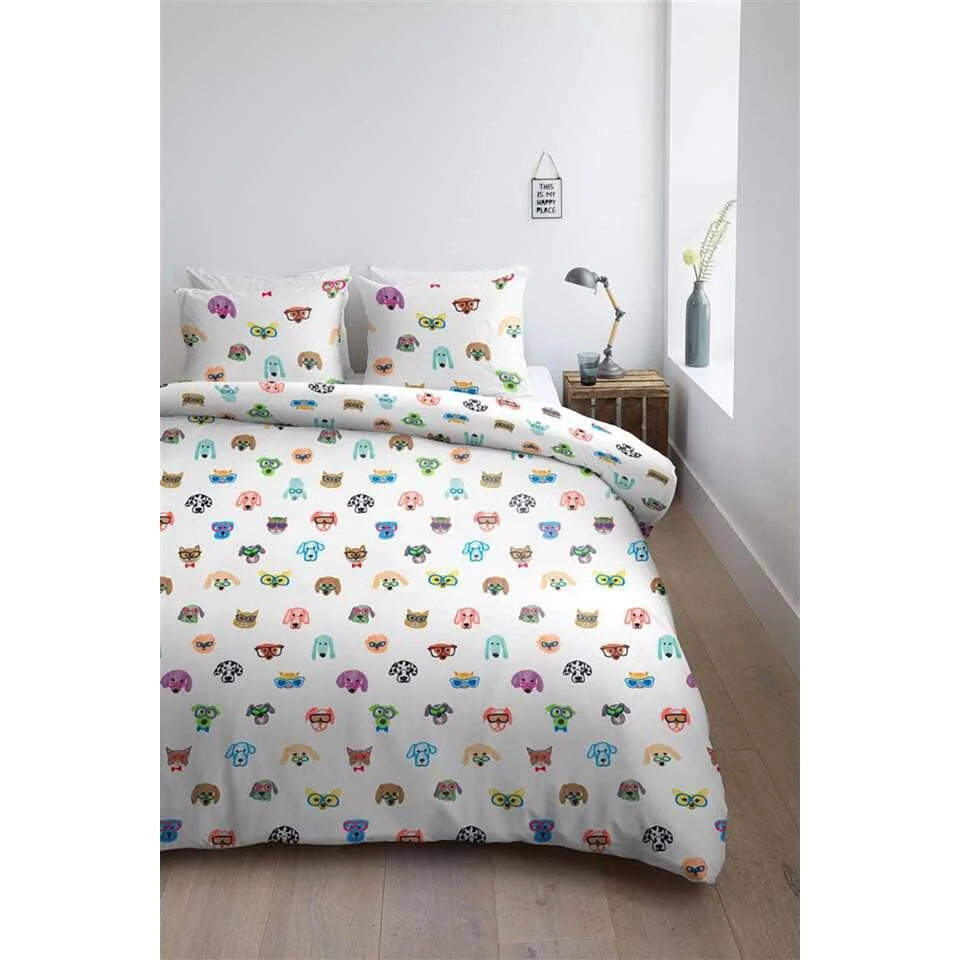 Ambiante Dekbedovertrek In Your Face - Multikleur - 260x200/220 Cm - Afbeelding 4