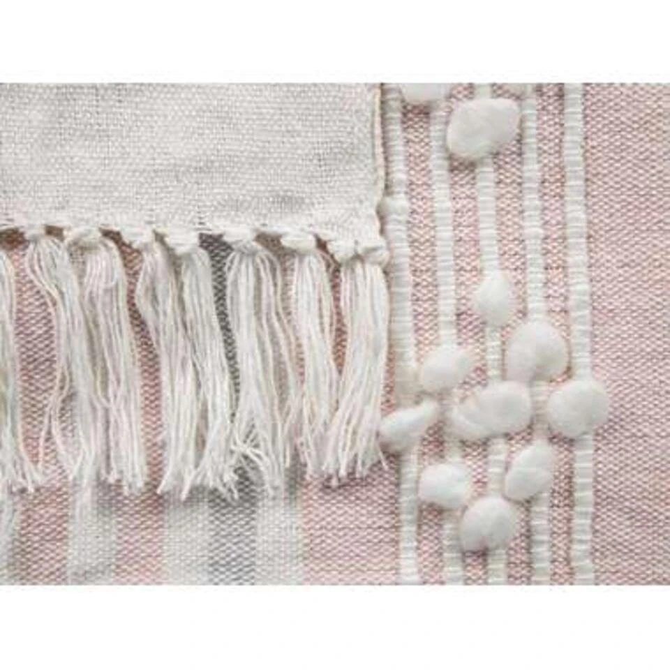 Beliani Plaid KAMAN - Roze Acryl - Afbeelding 3