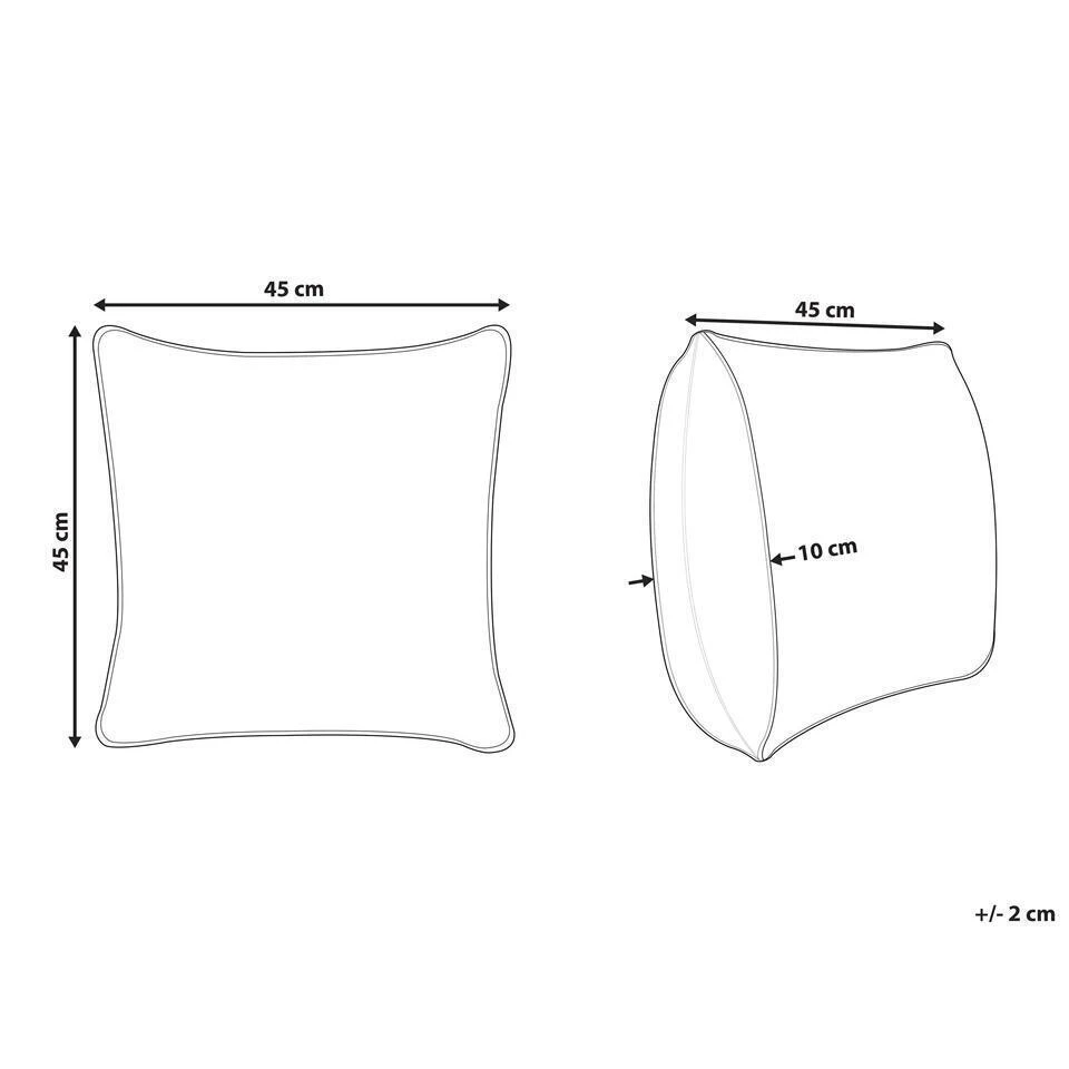Beliani Sierkussen BREVIFOLIA - Multicolor Katoen - Afbeelding 3