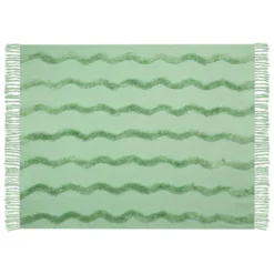 Beliani Plaid KHARI - Groen Katoen -Beddengoed Winkel ab1b08d5be3f4cfcae6889df4ed986dd