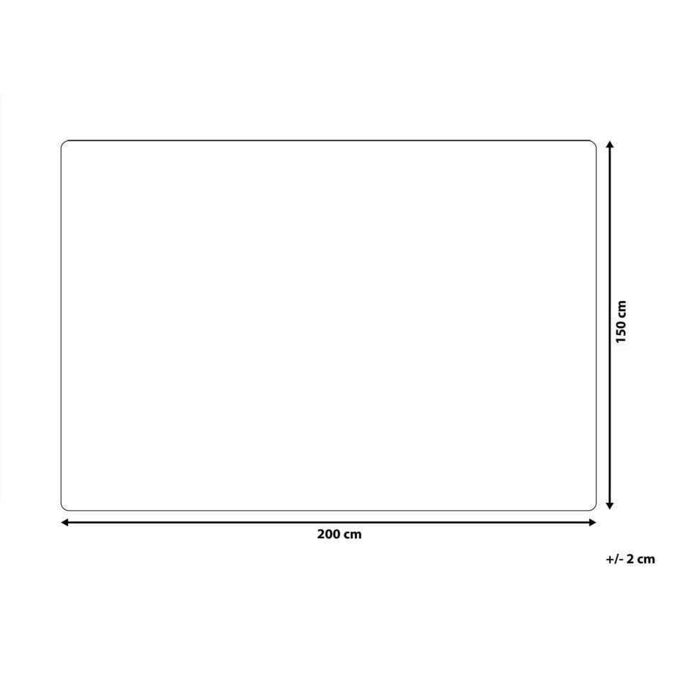 Beliani Plaid ALAZEYA - Beige Polyester - Afbeelding 3