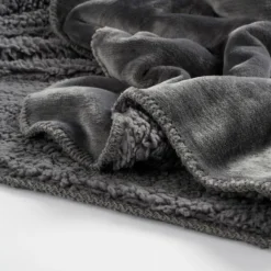 In The Mood Mardy Fleece Plaid - L200 X B150 Cm - Antraciet -Beddengoed Winkel bcf33a75785242df8c098e3ca0c43286